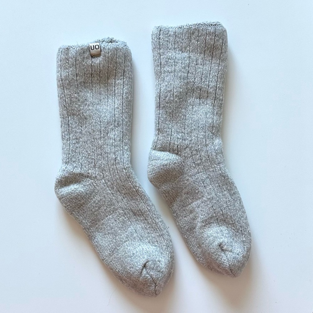 Urban Outfitters Fuzzy Slipper Socks 5-7